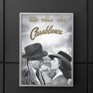 Casablanca | Casablanca poster | Casablanca Film Posters | Casablanca TV Film Posters | Poster | Wall art | Home decor | Wall decor