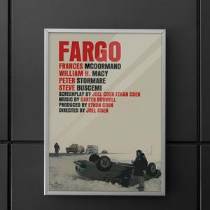 Fargo | Fargo Poster | Fargo Film Posters | Fargo movie Poster | Poster | Wall art | Home decor | Wall decor