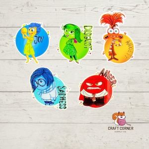 Inside Out Resin Flatback - Character - Supplies - Embellishment - Bow Supply