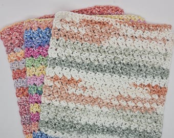 Hand crocheted 100% cotton wash/dish cloths- Always restocking - from smoke free/pet free home