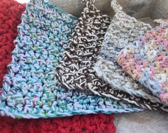 Sturdy and durable handmade 100% cotton hot pads with hanging loop