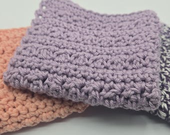 Hand crocheted Cotton blend wash/dish cloth - from smoke free/pet free home