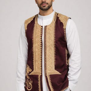 Chaqueta de algodón árabe para hombre