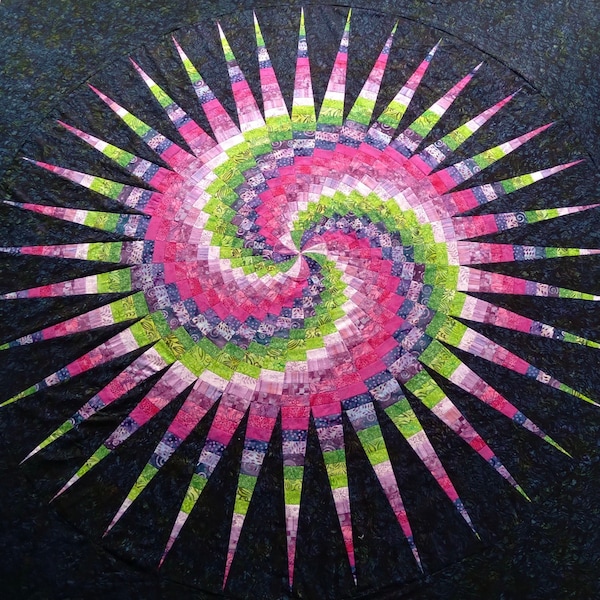 Disappearing Spiral Bargello Pattern