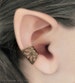 Steampunk Ear Cuff, Filigree brass ear cuff no piercing, fantasy ear cuff for concha. Woodland wedding fantasy jewelry earcuff for women 