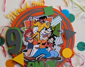 Personalised Goofy Movie Inspired Cake Topper