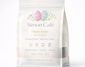 Simon Café (Spezialklasse 86.5) - Noten von Karamell und Schokolade - Spezialität der ganzen Bohne - Mittlere Röstung.