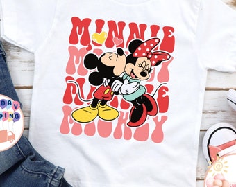 Valentines Day Mickey And Minnie Kids T-Shirt, Disney Valentine Toddler Sweatshirt, Mickey And Minnie Love Shirt, Valentine Baby Bodysuit