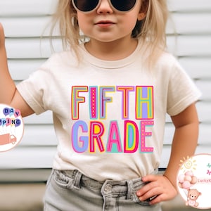 Fifth Grade Kids T-Shirt, First Day Of School Sweatshirt, Fifth Grade Student Shirt, Back to School Shirt, School Kids Shirt, Student Gift