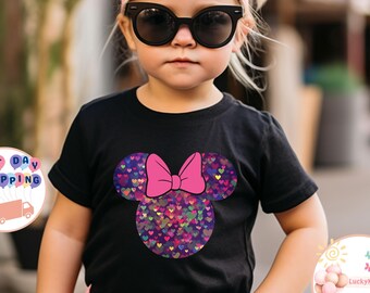 Minnie Mouse Kids T-Shirt, Minnie Head Toddler Sweatshirt, Disney Minnie Baby Bodysuit, Girls Minnie Shirt, Disney Family Vacation Tee