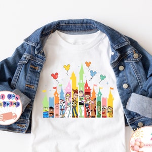 Disney Toys Story Kids T-Shirt, Mickey Balloons Baby Onesie®, Disney Castle Toddler Sweatshirt, Pixar Toy Story Shirt, Disney Gifts