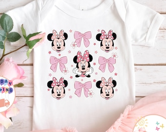 Minnie Valentines Bow Kids Shirt, Disney Valentines Day Toddler Sweatshirt, Valentine Bow Baby Onesie®, Minnie Valentine Tee, Valentine Gift