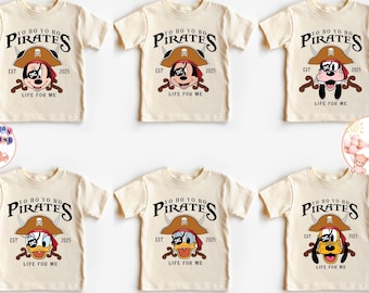 Mickey and Friends Pirate Kids Shirt, Disney Pirates Family Toddler Sweatshirt, Disney Friends Pirate Cruise Baby Bodysuit, Disney Gifts