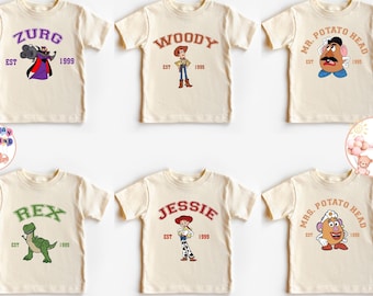 Toy Story Characters Kids T-Shirt,  Disney Toy Story Toddler Sweatshirt, Disneyland Trip Baby Onesie®, Disney Friends Tee, Toy Story Gift