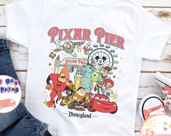 Disneyland Pixar Pier Kids T-Shirt, Pixar Toy Story Toddler Sweatshirt, Disney Pixar Baby Onesie®, Disney Cars Toddler Shirt, Disney Gift
