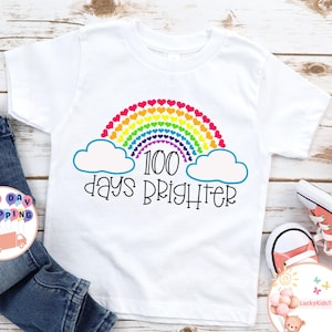 100 Days of School Kids T-Shirt, 100 Days Of School Toddler Sweatshirt, Rainbow 100 Days Student Shirt, Back To School Shirt, School Gifts