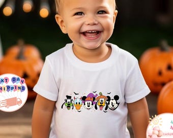 Mickey And Friends Halloween Kids T-Shirt, Disney Halloween Baby Onesie®, Mickey Boo Halloween Toddler Sweatshirt, Disney Pumpkin Shirt