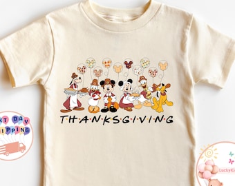 Mickey And Friends Thanksgiving Toddler Shirt, Disneyland Family Fall Trip Tee, Disney Thanksgiving Kids Shirt, Disney Gift Baby Bodysuit
