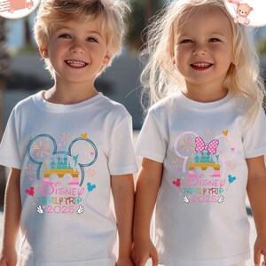 Disney Family Trip 2025 Toddler Shirt, Mickey And Friends Kids Shirt, Mickey And Minnie Toddler Sweatshirt, Disney Vacation Baby Bodysuit
