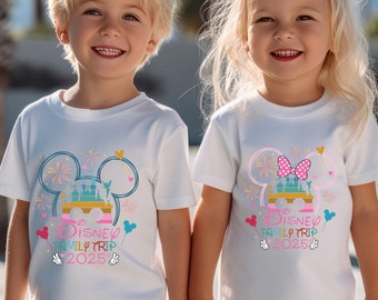 Disney Family Trip 2025 Toddler Shirt, Mickey And Friends Kids Shirt, Mickey And Minnie Toddler Sweatshirt, Disney Vacation Baby Bodysuit