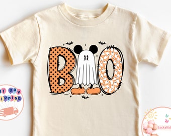 Boo Halloween Toddler Shirt, Mickey Ghost Kids Shirt, Ghost Halloween Sweatshirt, Spooky Season Shirt, Halloween Gift Shirt, Boo Shirt