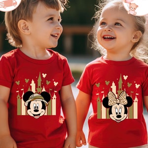 Mickey And Minnie Safari Kids T-Shirt, Disney Castle Baby Onesie®, Mickey Balloons Toddler Sweatshirt, Mickey Boys Shirt, Minnie Girls Tee