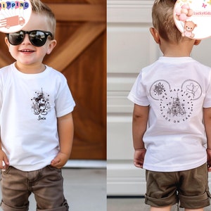 Custom Mickey Mouse Kids T-Shirt, The Happiest Place On Earth Toddler Sweatshirt, Personalized Disney Castle Shirt, Mickey Balloons Tee