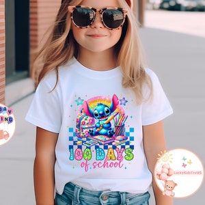 Stitch 100 Days Of School Shirt, Disney Stitch School Toddler Sweatshirt, Back To School Shirt, Stitch 100 Days  Student Tee, Student Gift