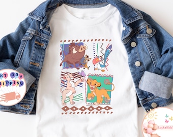 トップス kids vintage Disney LION KING tee Kids Vintage 90's Disney the Lion King Simba and Nala Tee Size
