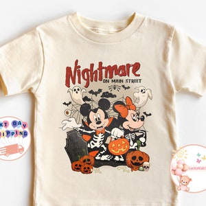 Mickey And Minnie Halloween Kids Shirt ,Disney Halloween Toddler Shirt, Halloween Pumpkin Baby Bodysuit, Halloween Kids Sweatshirt