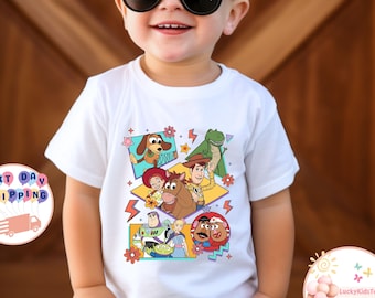 Disney Toy Story Kids T-Shirt, Pixar Toy Story Toddler Sweatshirt, Disney Friends Baby Bodysuit, Buzz Lightyear Woody Jessie Rex Shirt