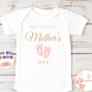 My First Mother&#39;s Day Baby Onesie®, Mother&#39;s Day Kids Shirt, Mother&#39;s Day Kids Sweatshirt, 1st Mother&#39;s Day Baby Bodysuit, Mothers Day Gift