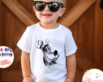 Disney Goofy Kids T-Shirt, Goofy Sketch Toddler Sweatshirt, A Goofy Movie Baby Onesie®, Disney Family Trip Shirt, Magic Kingdom Shirt