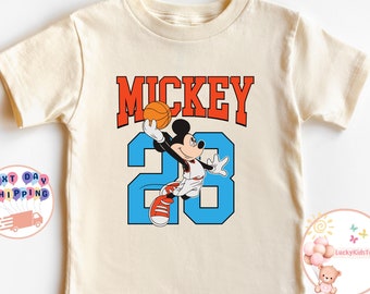 Mickey Basketball Toddler Shirt, Disney  Mickey Kids Shirt, Toddler Basketball Sweatshirt, Disney Baby Bodysuit, Disney Sports Shirt