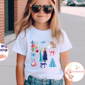 Disney Elsa And Anna Kids T-Shirt, Disney Coquette Bow Toddler Sweatshirt, Disney Frozen Baby Onesie®, Girls Elsa Shirt, Disney Princess Tee