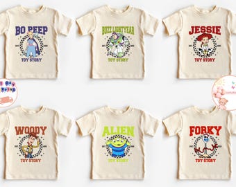 Toy Story Characters Kids T-Shirt, Toy Story Movie Toddler Sweatshirt, Disney Toy Story Friends Baby Onesie®, Disney Family Vacation Tee