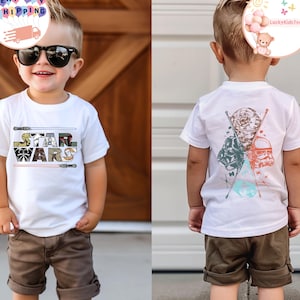Disney Star Wars Two-Sided Kids Shirt, Boys Star Wars Shirt, Star Wars Toddler Sweatshirt, Disney Family Trip Baby Onesie®, Disney Gift