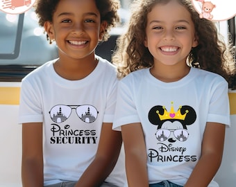 Disney Princess Security Toddler Shirts, Disneyland Princess Kids Shirt, Disney Family Baby Bodysuit, Disney Toddler Sweatshirt, Disney Gift