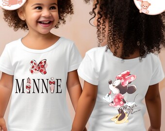 Minnie Mouse Kids T-Shirt, Disney Minnie Toddler Sweatshirt, Disney Girls Trip Baby Bodysuit, Disney Family Vacation Shirt, Girls Minnie Tee