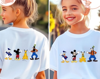 Mickey And Friends Kids T-Shirt, Disney Friends Toddler Sweatshirt, Disney Family Trip Baby Onesie®, Mickey Donald Pluto Goofy Shirt