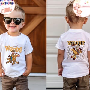 Disney Toy Story Sheriff Woody Kids T-Shirt, Two-Sided Toy Story Toddler Sweatshirt, Toy Story Characters Baby Onesie®, Disney Pixar Shirt