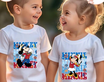 Mickey And Minnie Cruise Kids T-Shirt, Disney Cruise Toddler Sweatshirt, Mickey Mouse Baby Bodysuit, Minnie Mouse Shirt, Captain Mickey Tee
