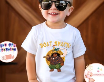 Disney Boat Snack Kids T-Shirt, Maui And Hei Hei Toddler Sweatshirt, Disneyland Snack Onesie®