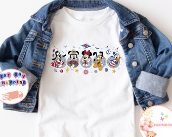 Mickey And Co Cruise Kids T-Shirt, Disney Vacation Toddler Sweatshirt, Disney Cruise Baby Onesie®, Captain Mickey Shirt, Disney Trip Shirt