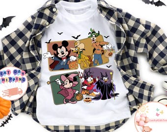 Disney Spooky Kids Shirt, Mickey And Friends Halloween Toddler Sweatshirt, Disney Halloween Baby Onesie®, Disney Pumpkin Tee, Halloween Gift