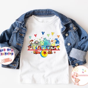 Disney Pixar Fest Toddler T-shirt, Inside Out Baby Bodysuit, Monster Inc Kids Sweatshirt, Toy Story Kids Shirt, Disney Cars Toddler Shirt