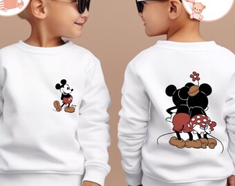 Mickey And Minnie Toddler Sweatshirt, Disney Mickey Kids Shirt, Disney Family Baby Bodysuit, Disneyland Holiday Vacation Shirt, Disney Gifts