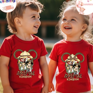Mickey And Minnie Safari Kids T-Shirt, Animal Kingdom Toddler Sweatshirt, Mickey And Friends Baby Onesie®, Disney Safari Shirt, Disney Gift