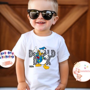 Donald Duck 1934 Toddler Shirt, Disneyland Family Kids Shirt, Disney Trip Sweatshirt, Donald Duck Gift Shirt, Disney Vacation Baby Bodysuit