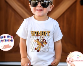 Disney Toy Story Sheriff Woody Kids Shirt, Toy Story Characters Toddler Sweatshirt, Disney Toy Story Baby Onesie®, Western Woody T-Shirt